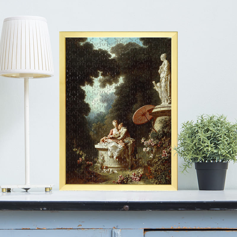 「恋の成り行き-恋文（ジャン・オノレ・フラゴナール）」がジグソーパズルに