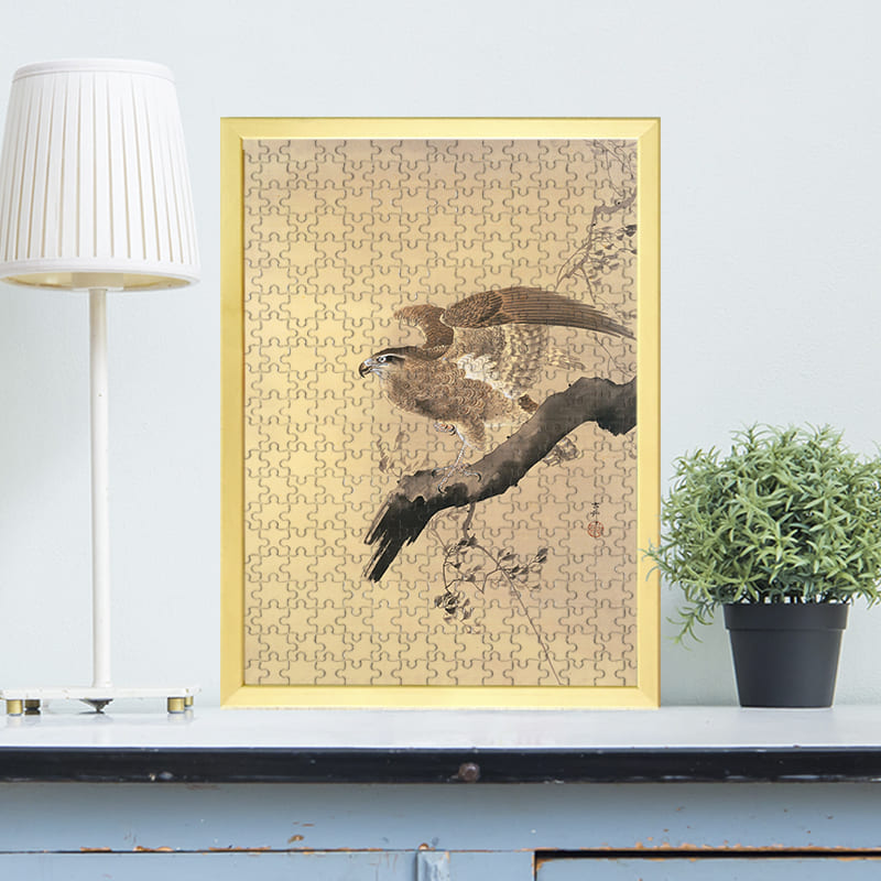 「鷹（小原古邨）」がジグソーパズルに