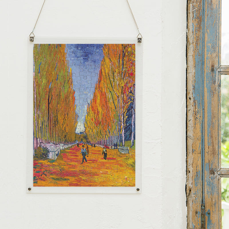 「アリスカンの並木道（フィンセント・ファン・ゴッホ）」パズルをインテリアとして飾る