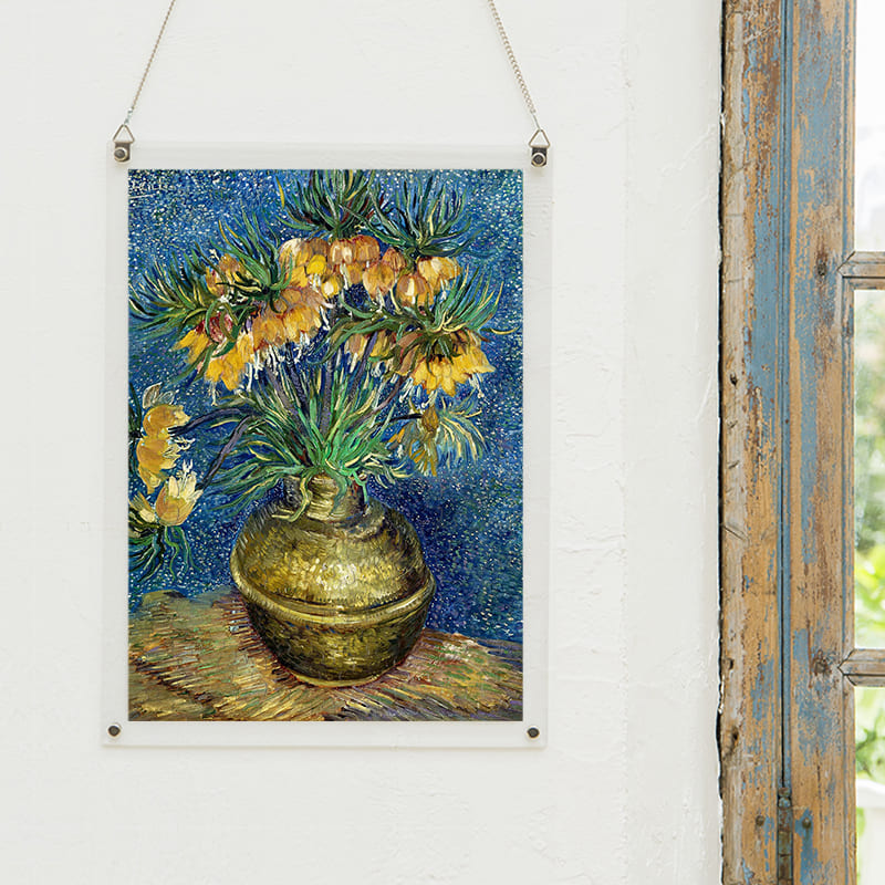 「銅の花瓶のアミガサユリ（フィンセント・ファン・ゴッホ）」パズルをインテリアとして飾る