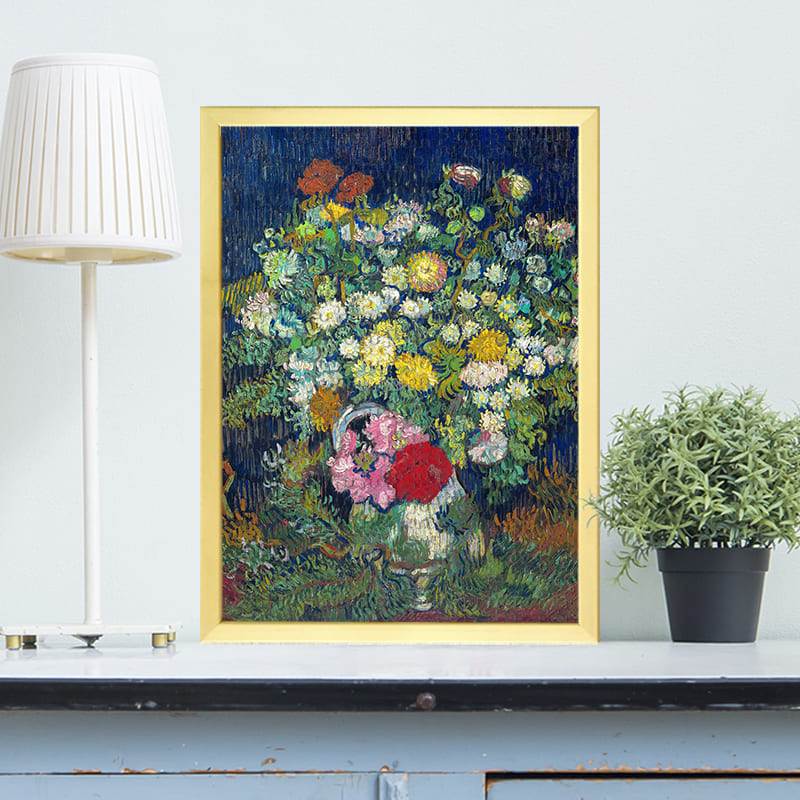 花瓶の菊と野の花々（フィンセント・ファン・ゴッホ）