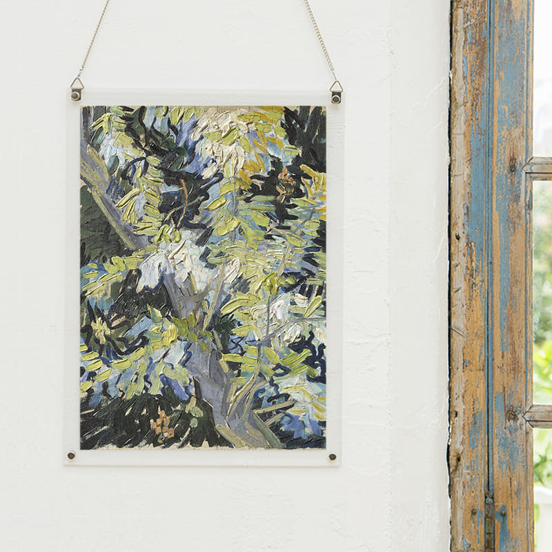 「アカシアの花（フィンセント・ファン・ゴッホ）」パズルをインテリアとして飾る