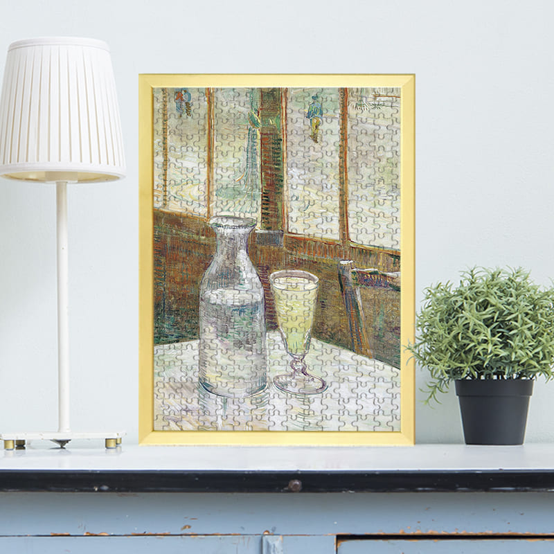 アブサンが置かれたカフェテーブル（フィンセント・ファン・ゴッホ）