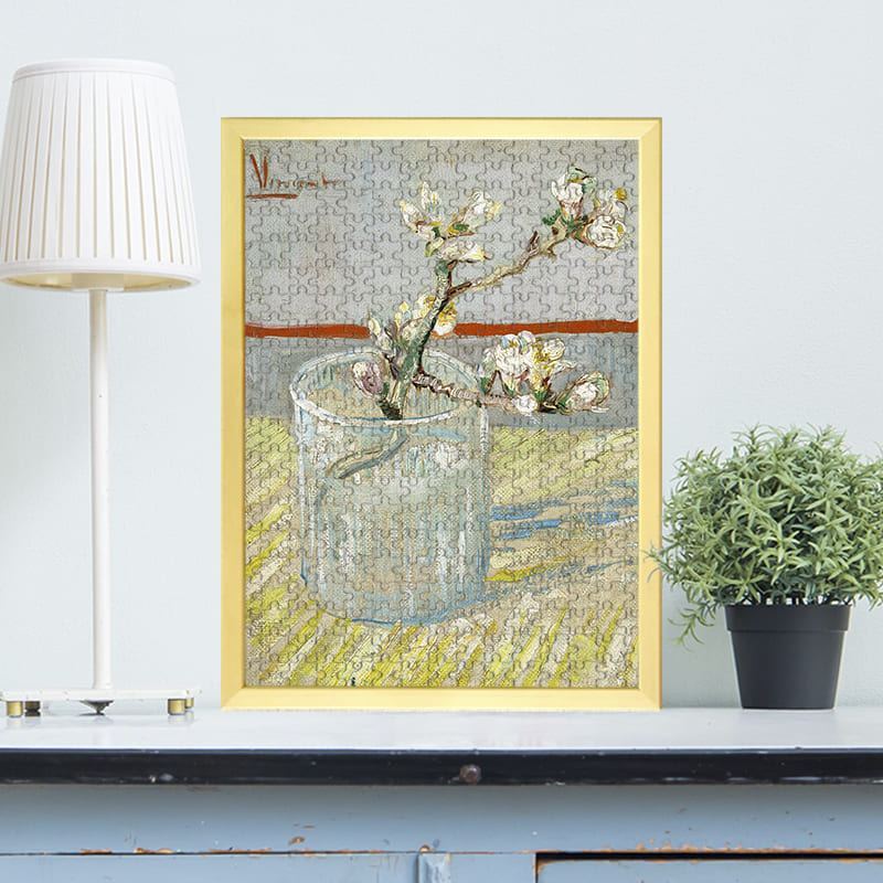 グラスに入れた花咲くアーモンドの枝（フィンセント・ファン・ゴッホ）