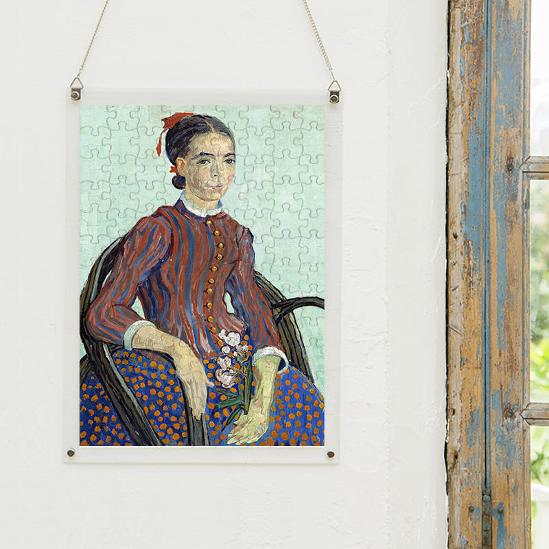 「ラ・ムスメ（フィンセント・ファン・ゴッホ）」パズルをインテリアとして飾る