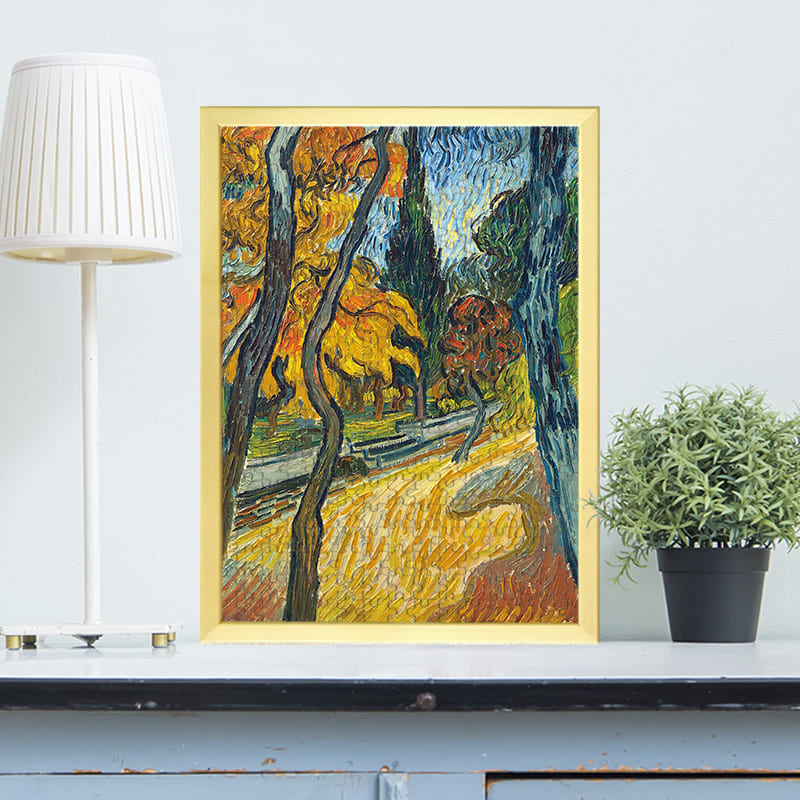 精神病院の庭の木々（フィンセント・ファン・ゴッホ）