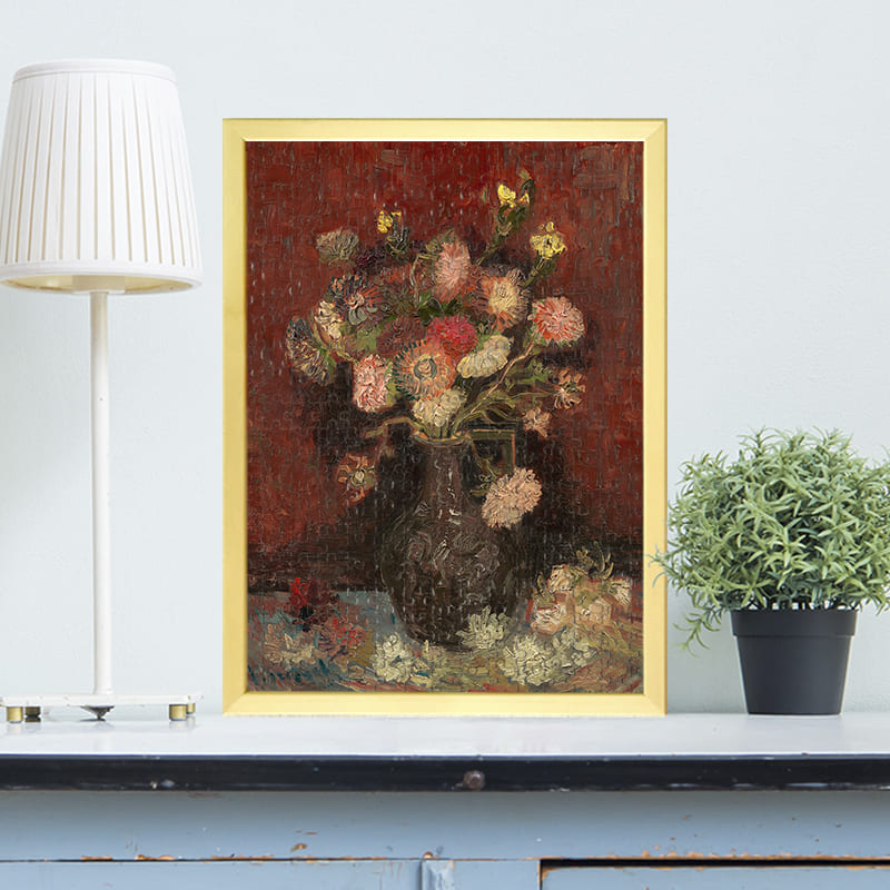 XXXX中国のアスターとグラジオラスの花瓶XXXXXXXXXX（フィンセント・ファン・ゴッホ）