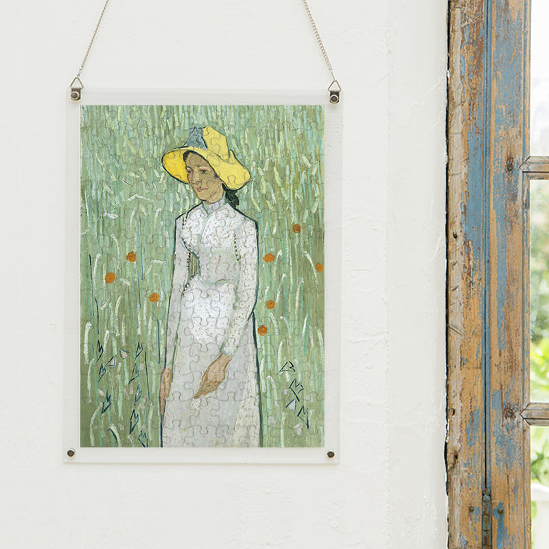 「白衣の少女（フィンセント・ファン・ゴッホ）」パズルをインテリアとして飾る