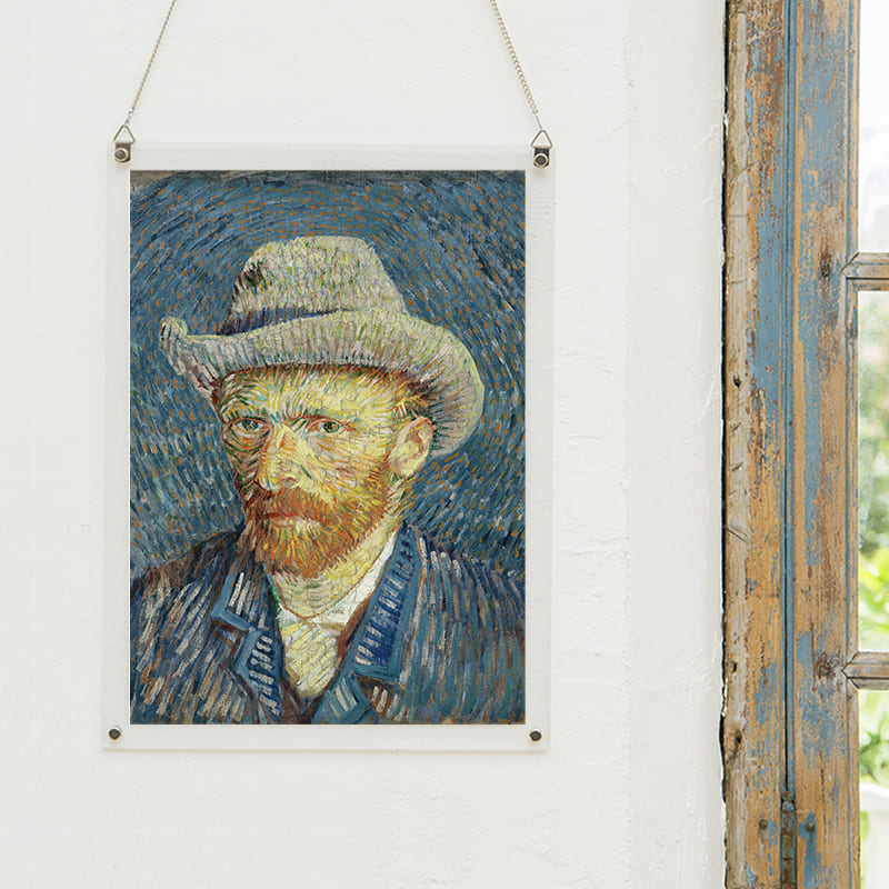 「自画像（1887-1888年冬）（フィンセント・ファン・ゴッホ）」パズルをインテリアとして飾る