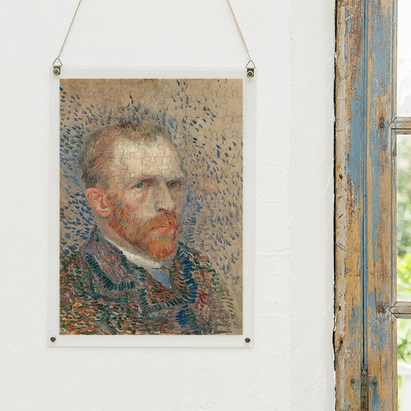 「自画像（1887年夏）（フィンセント・ファン・ゴッホ）」パズルをインテリアとして飾る