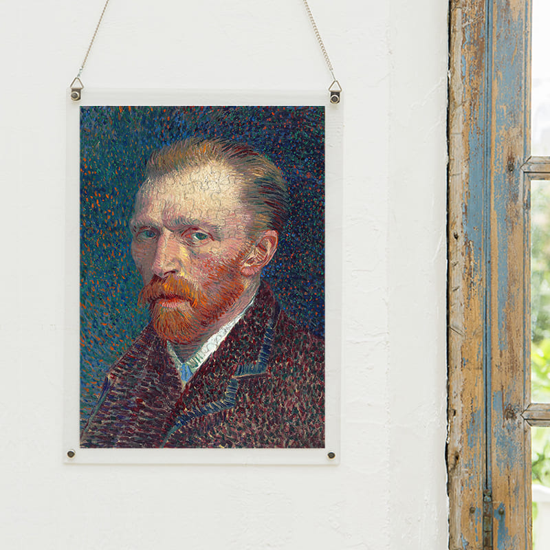 「自画像（1887年春）（フィンセント・ファン・ゴッホ）」パズルをインテリアとして飾る