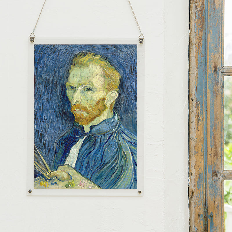 「自画像（1889年8月）（フィンセント・ファン・ゴッホ）」パズルをインテリアとして飾る