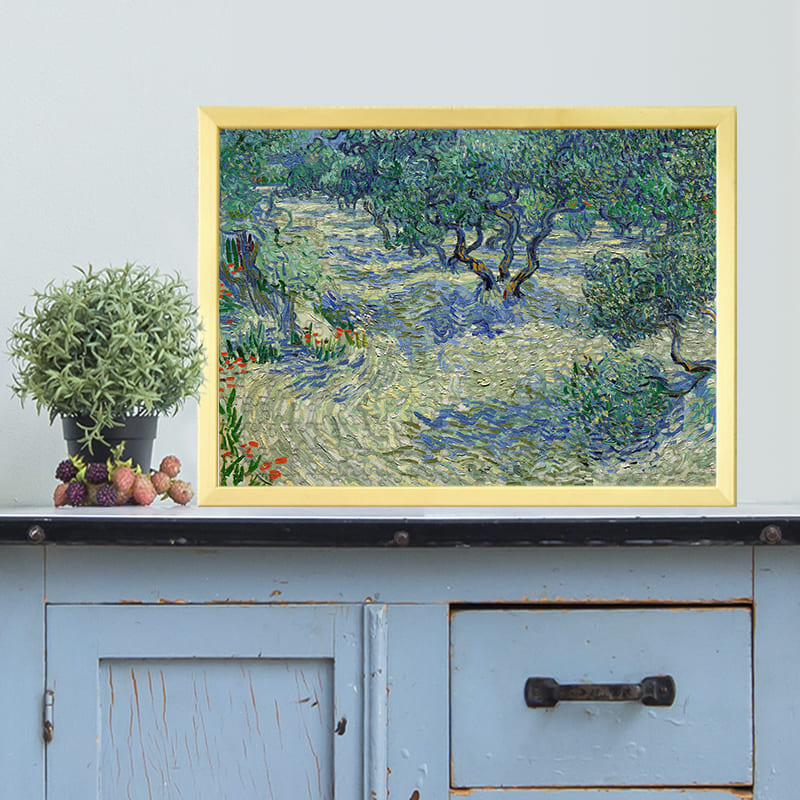オリーブ園（1889年）（フィンセント・ファン・ゴッホ）