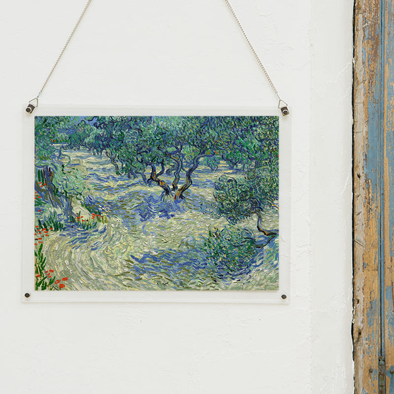 「オリーブ園（1889年）（フィンセント・ファン・ゴッホ）」パズルをインテリアとして飾る