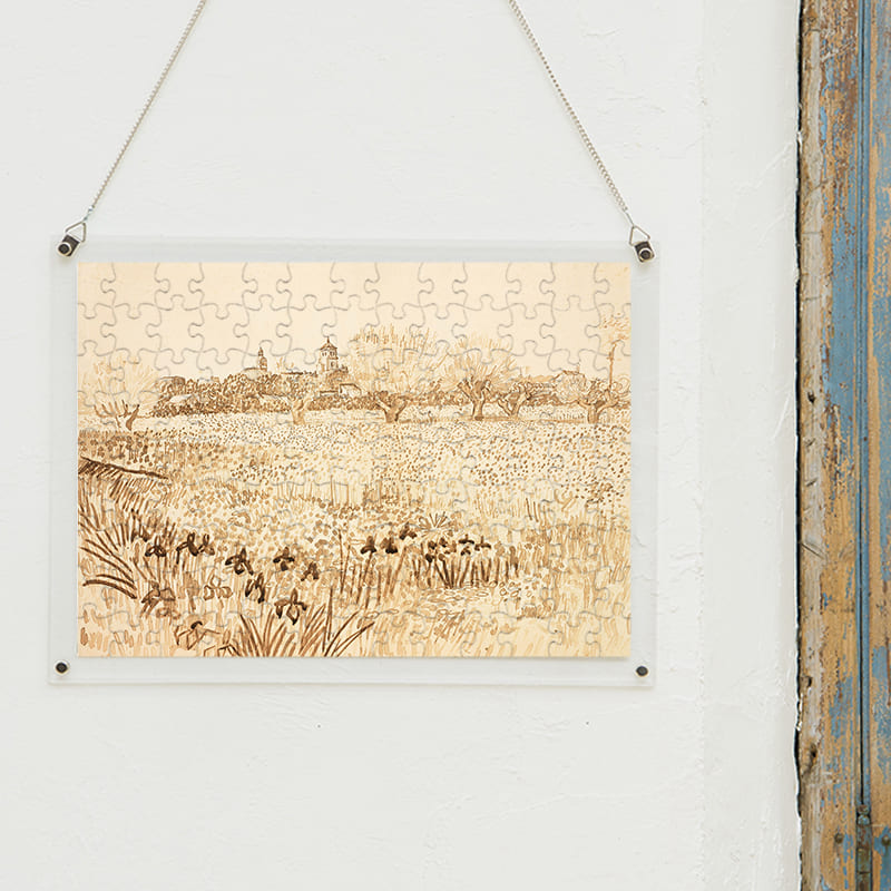 「アルルの眺め（フィンセント・ファン・ゴッホ）」パズルをインテリアとして飾る