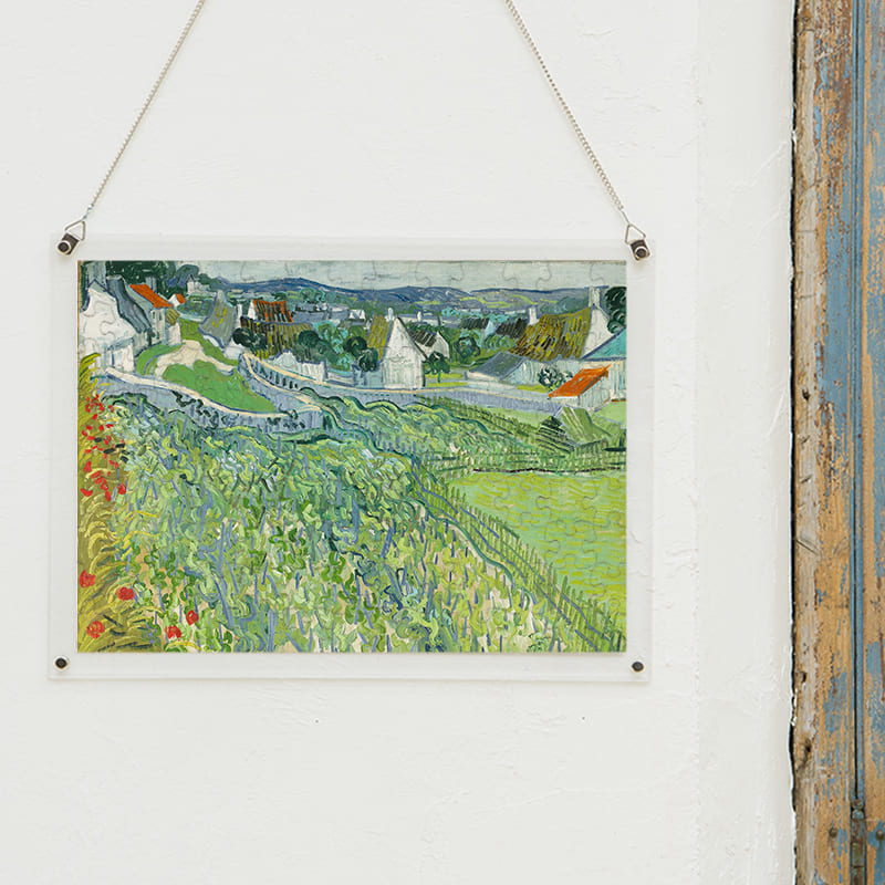 「オーヴェールのブドウ畑（フィンセント・ファン・ゴッホ）」パズルをインテリアとして飾る