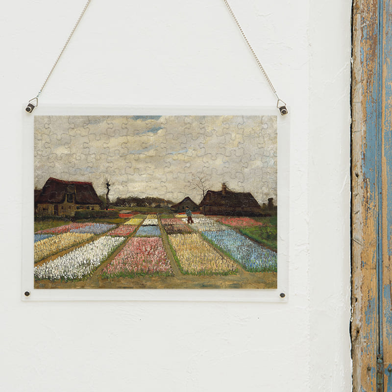 「オランダの花壇（フィンセント・ファン・ゴッホ）」パズルをインテリアとして飾る