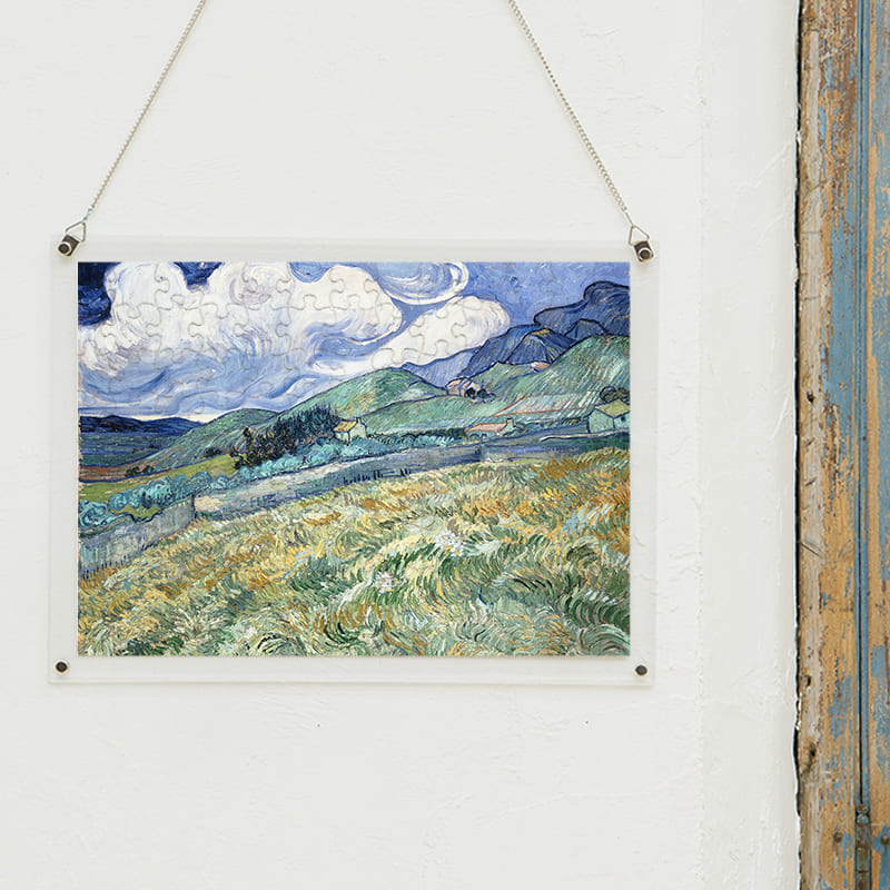 「サン・レミの風景画（フィンセント・ファン・ゴッホ）」パズルをインテリアとして飾る