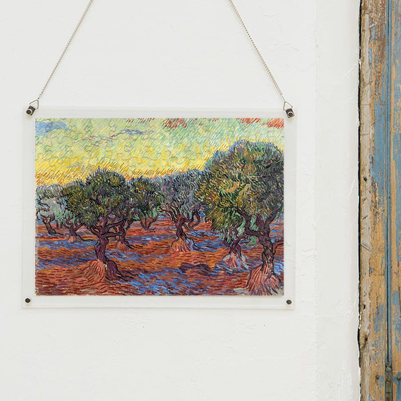 「サン・レミのオリーブ畑（フィンセント・ファン・ゴッホ）」パズルをインテリアとして飾る