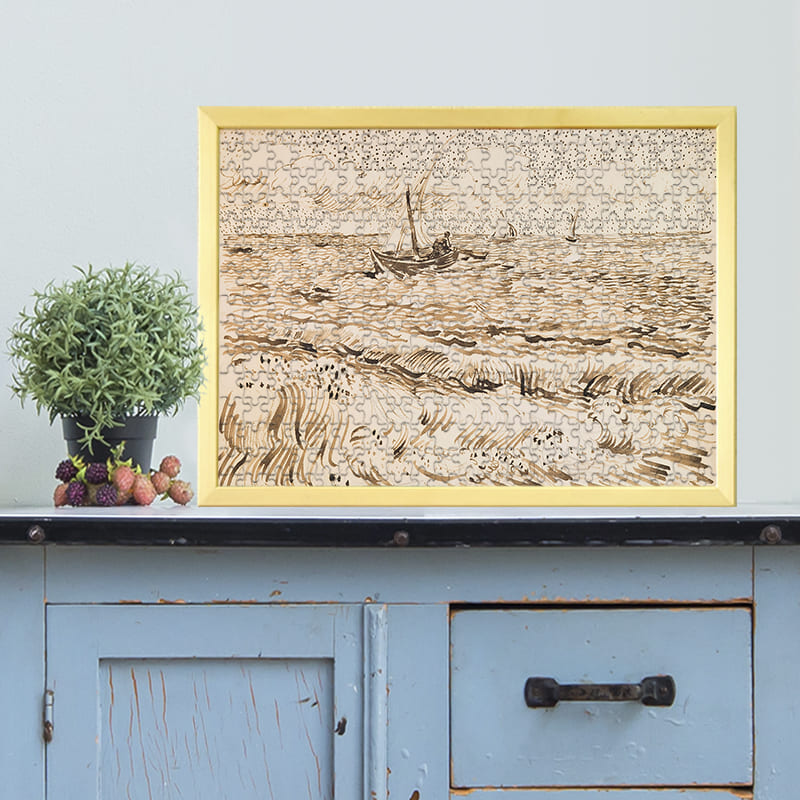 サント・マリー・ド・ラ・メールの漁船（フィンセント・ファン・ゴッホ）