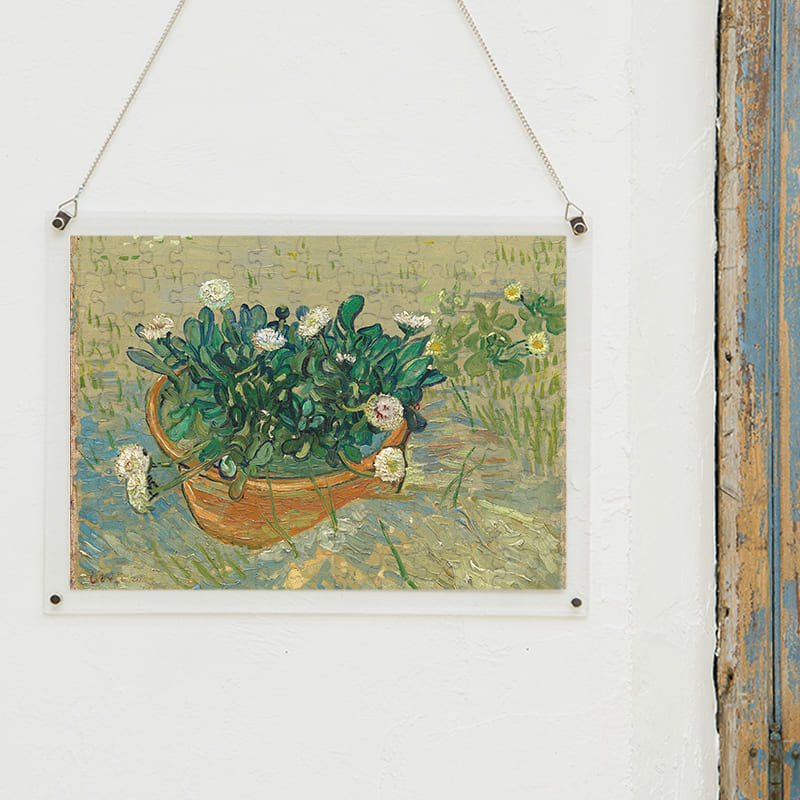 「デイジー、アルル（フィンセント・ファン・ゴッホ）」パズルをインテリアとして飾る