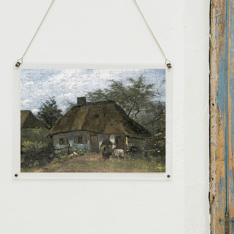 「ヌーネンにある農家（フィンセント・ファン・ゴッホ）」パズルをインテリアとして飾る