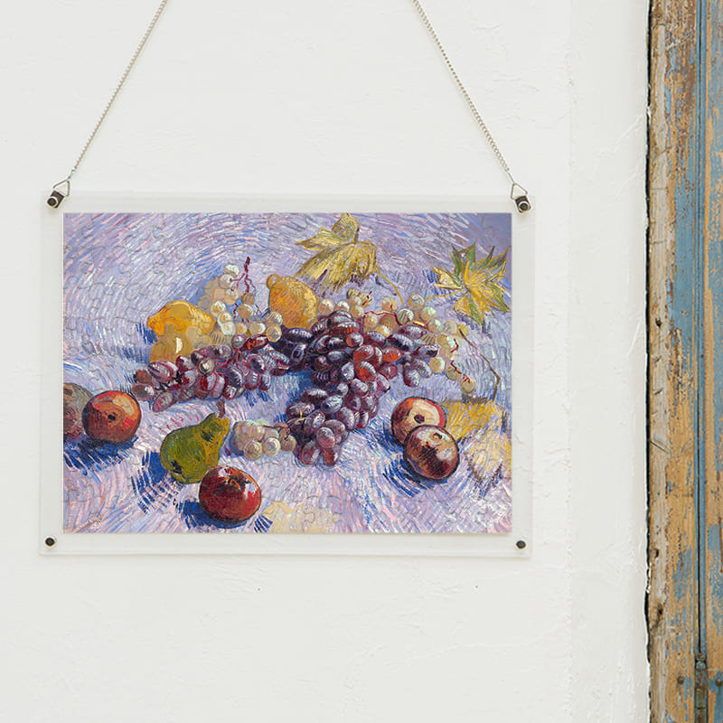 「ぶどう、レモン、梨、りんご（フィンセント・ファン・ゴッホ）」パズルをインテリアとして飾る