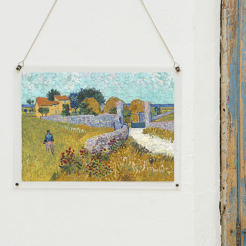 「プロヴァンスの農家（フィンセント・ファン・ゴッホ）」パズルをインテリアとして飾る