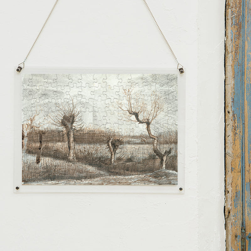 「ポラードの柳（フィンセント・ファン・ゴッホ）」パズルをインテリアとして飾る
