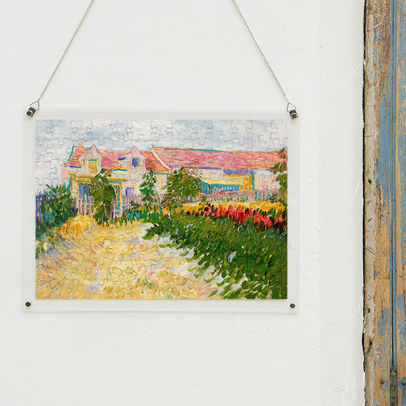 「マス・デブレイ前の庭（フィンセント・ファン・ゴッホ）」パズルをインテリアとして飾る