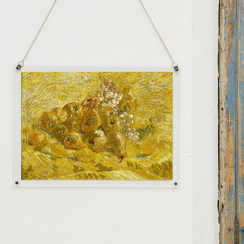 「マルメロ、レモン、梨、ブドウ（フィンセント・ファン・ゴッホ）」パズルをインテリアとして飾る