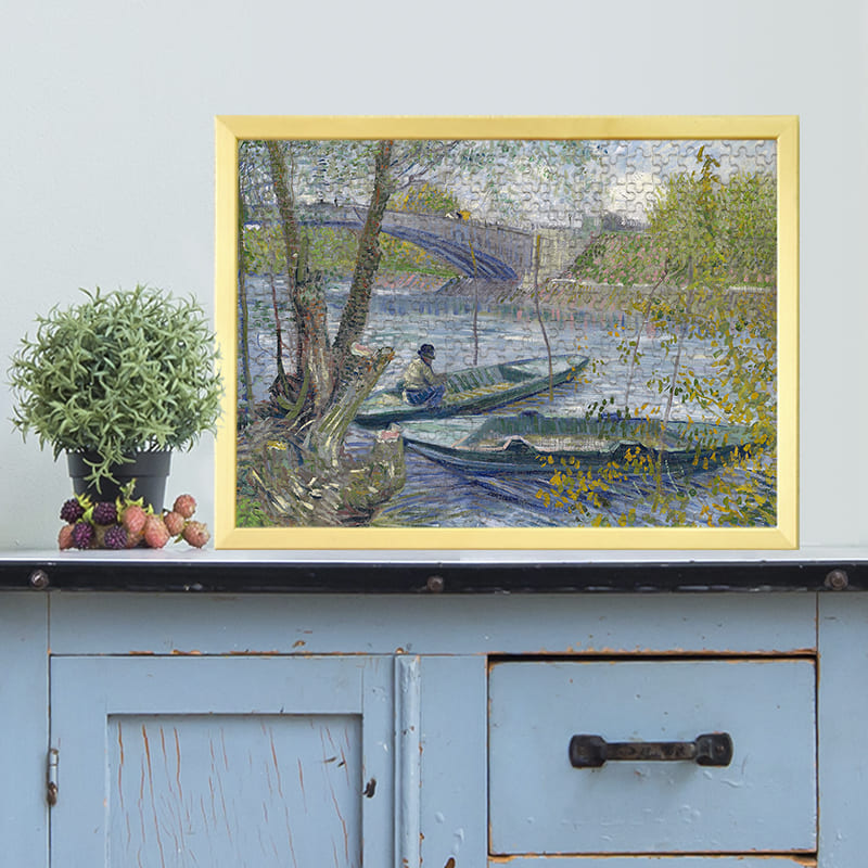 春のクリシー橋での釣り（フィンセント・ファン・ゴッホ）