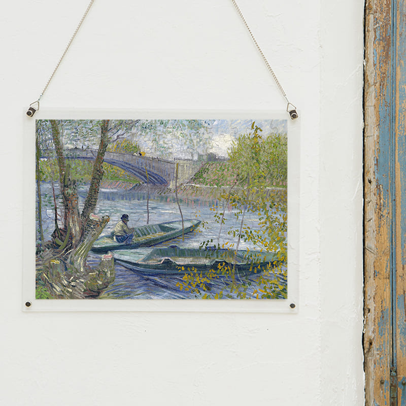 「春のクリシー橋での釣り（フィンセント・ファン・ゴッホ）」パズルをインテリアとして飾る