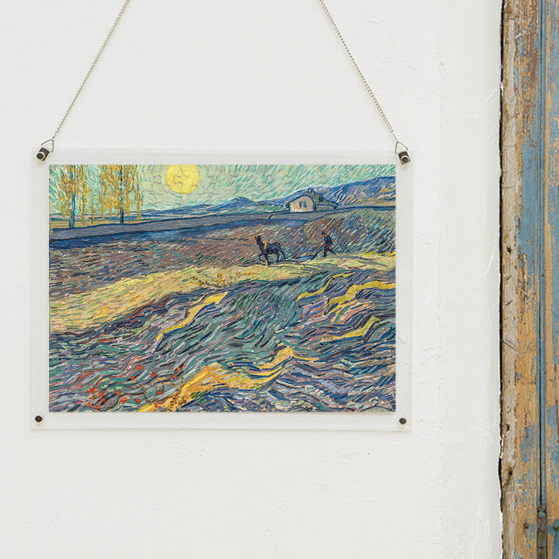 「畑を耕す農夫（フィンセント・ファン・ゴッホ）」パズルをインテリアとして飾る