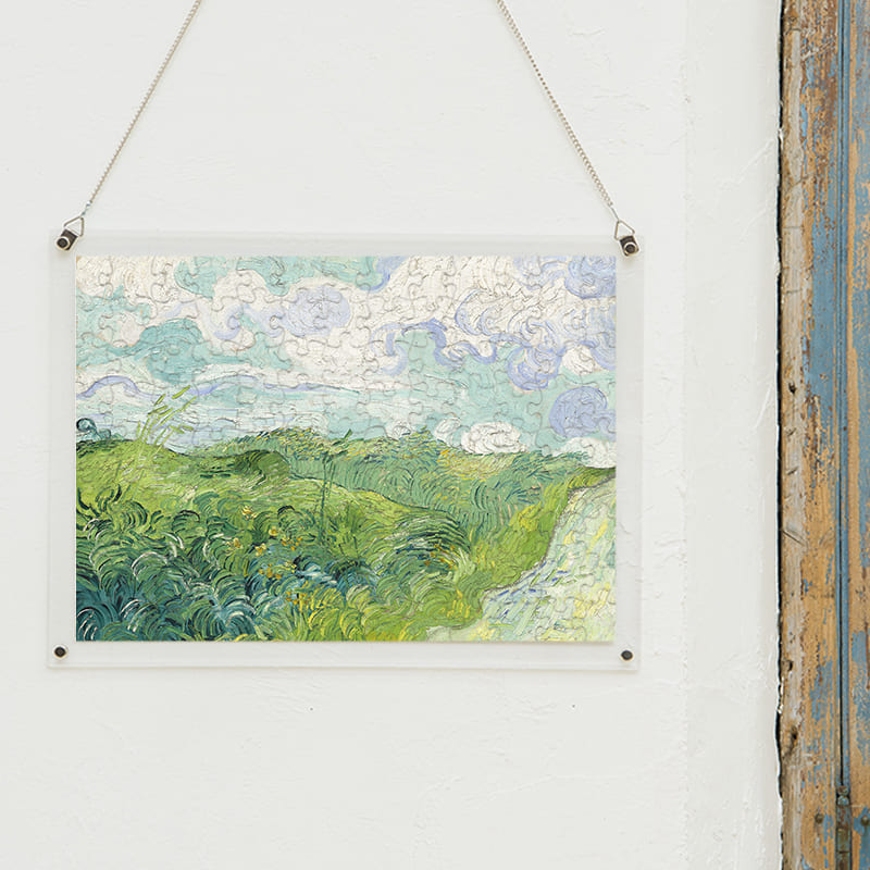 「緑の麦畑（オーヴェール）（フィンセント・ファン・ゴッホ）」パズルをインテリアとして飾る