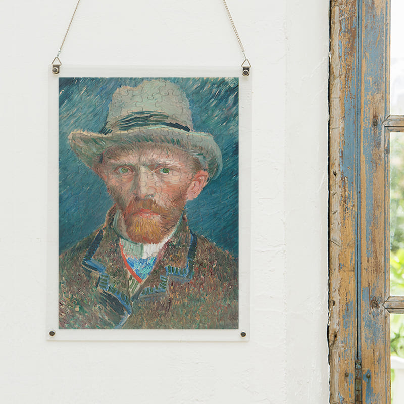 「自画像4（1887）（フィンセント・ファン・ゴッホ）」パズルをインテリアとして飾る