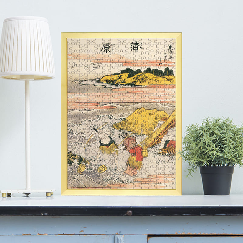 東海道五十三次 蒲原（葛飾北斎）