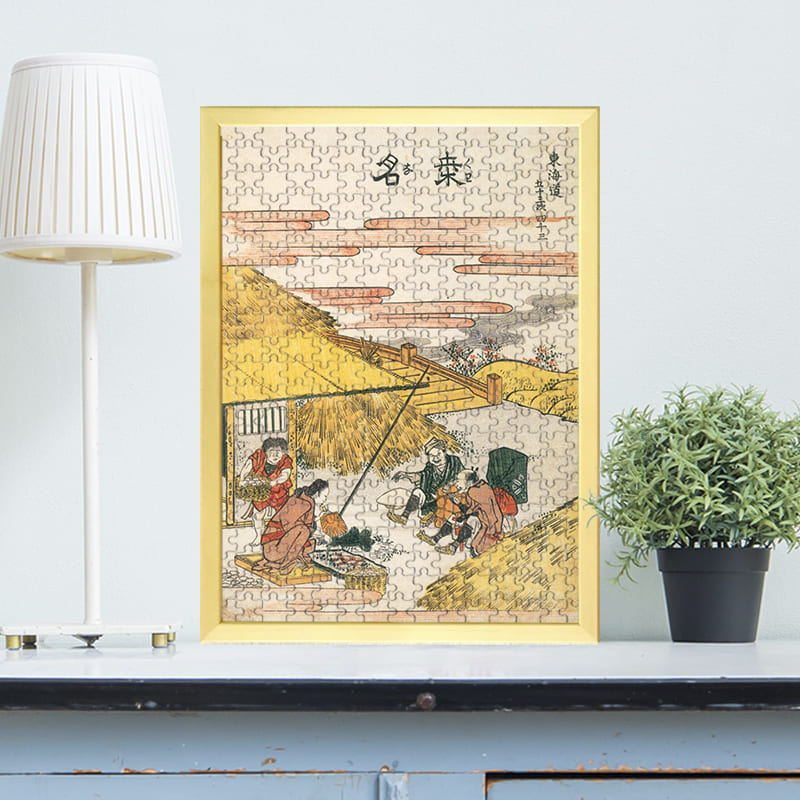 東海道五十三次 桑名（葛飾北斎）