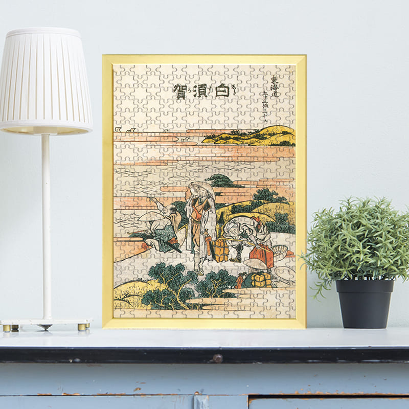 東海道五十三次 白須賀（葛飾北斎）