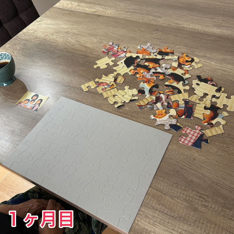 脳トレジグソーパズル1ヶ月目1
