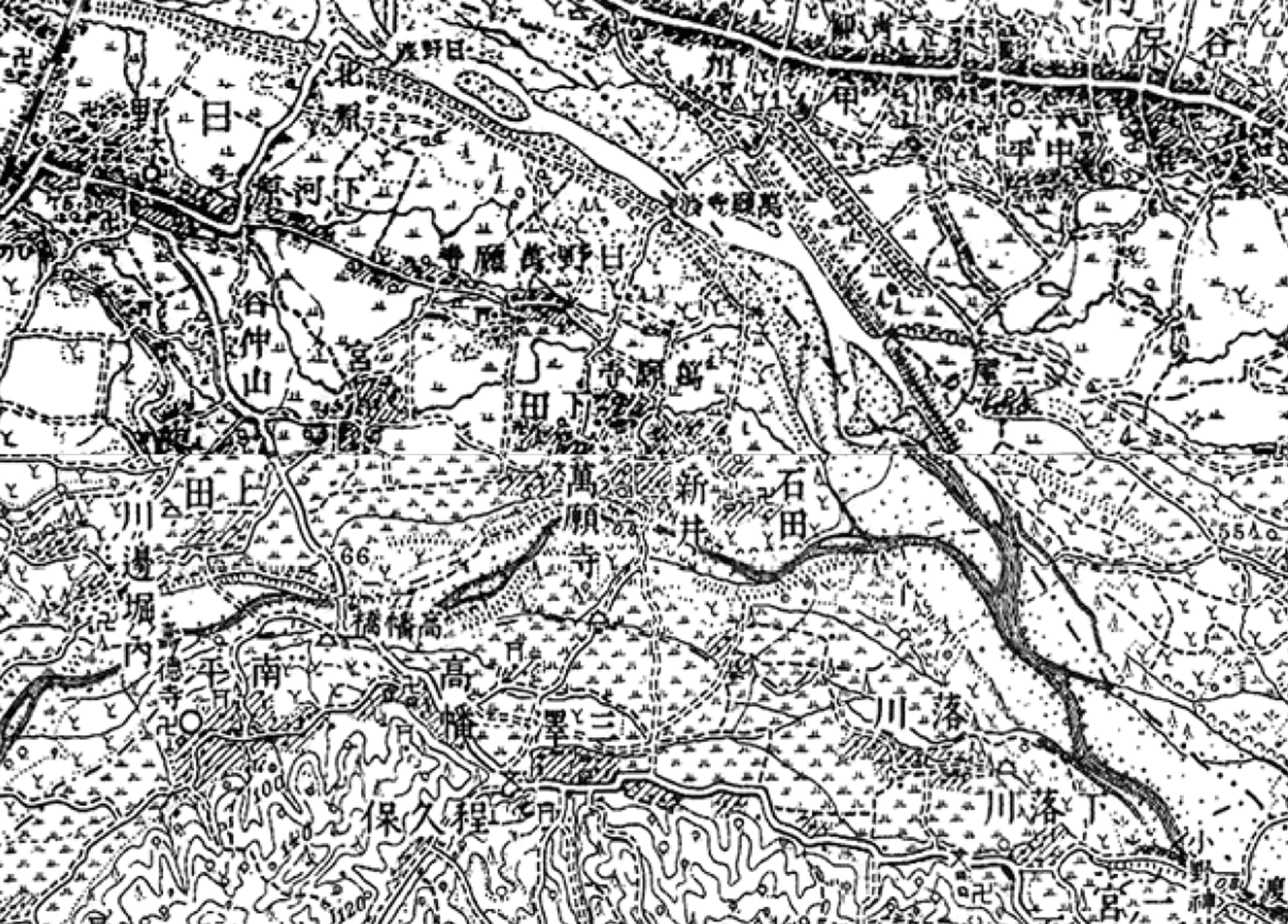 土方歳三生家　約100年前の地図