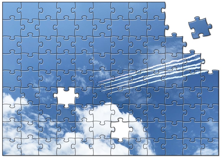 飛行機雲 エモいパズル