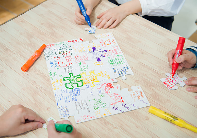 白黒写真パズルでボケ防止