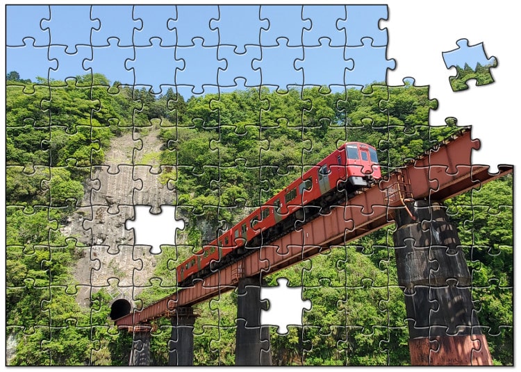 好きな電車車輌の写真パズル