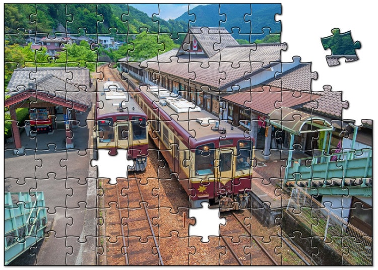 駅を写した写真パズル