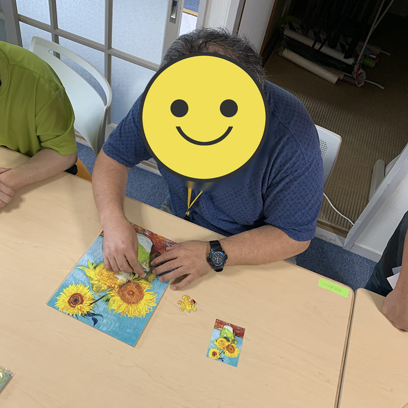 パズル脳トレ検定　受検者の様子