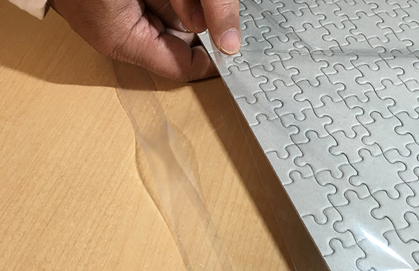 ジグソーパズル製作体験　梱包